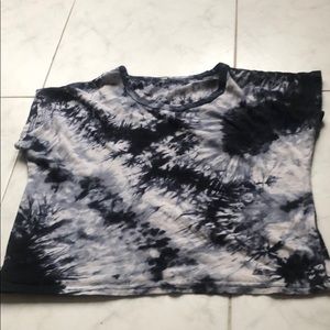 Tie dye cropped shirt